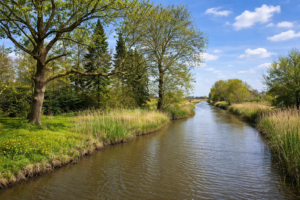 Blick von der Brücke auf den Braakstrom